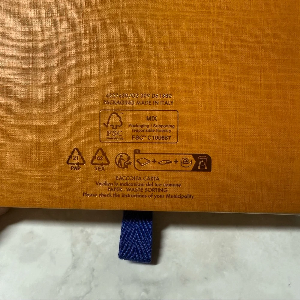 Louis Vuitton | Small Storage Box w/ Ribbon | Orange | 1.1